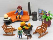 Familie im Wohnzimmer Zubehör Lampe Farbwechsel Figuren Wohnen Möbel Playmobil