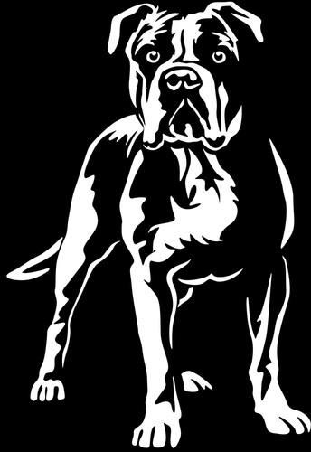American bulldog aufkleber - american,