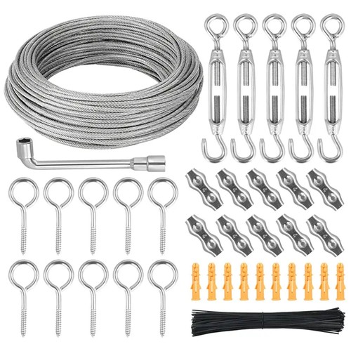 30m drahtseil set stahlseil - set,