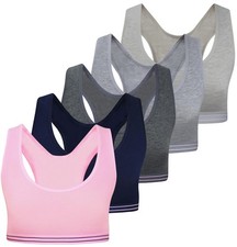 5 Mädchen Bustier Baumwolle