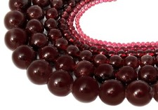 😏 Granat Kugeln in 2, 3, 4, 6, 8 & 10 mm Edelstein Perlen Strang f. Kette 😉