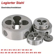 Schneideisen Gewindeschneideisen M1 M2 M3 M4 M5 M6 - M20 Regelgewinde Metrisch