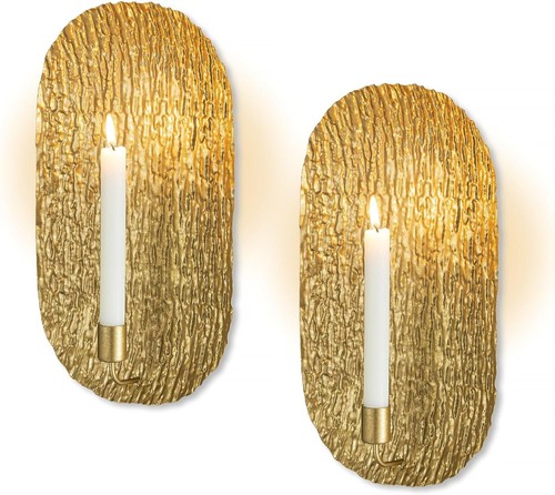 Gold kerzenhalter wand deko - gold,