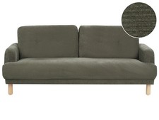 3-Sitzer Sofa Cord grün mit