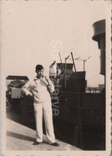 Foto, Vorpostenboot V 1507 der Hilfskoch Pier 1944 Le Havre FRA (MJ-41)1025