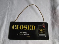 Tür Werbeschild Open / Closed von Al Capone Sweets Filter  siehe  Fotos