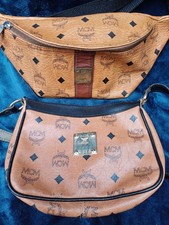 MCM Bauchtasche und Handtasche Set Gürteltasche Leder