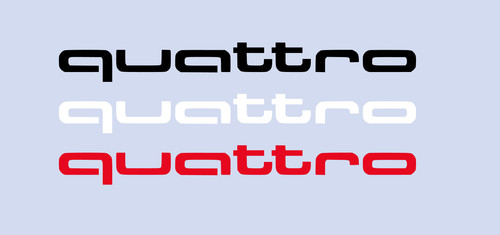 Aufkleber quattro für audi - aufkleber,