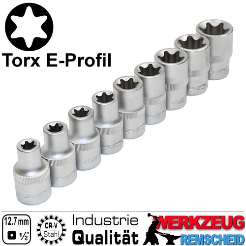Torx profil stecknuss - e-profil,
