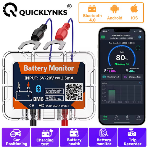 Bm6 12v batterietester monitor - 12v,