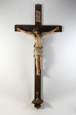 C25U58- Holz Kruzifix mit Corpus Christi geschnitzt