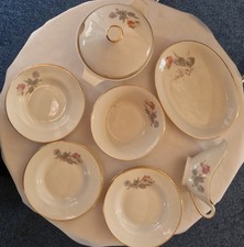 Altes Kinder Essgeschirr  Puppengeschirr Kindergeschirr 11-tlg. - Ende 50iger J.