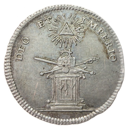 Jeton 1745 auf - , krönung