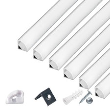 10m LED Profil Aluprofil Alu Schiene Leiste Profile für LED-Streifen Eloxiert