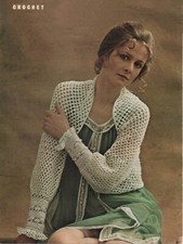 Häkelanleitung für Damen Spitzenzucken/Bolero. Boho/Festival/Hippie.