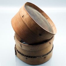 2x MEHLSIEB ANTIK HOLZ 19 cm