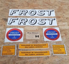 Frost frontlader aufklebersatz - frost,