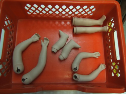 Porzellan puppenteile 2xarme - porzellan-puppenteile, (2xarme