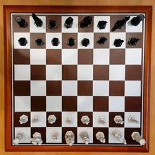 Schach-Set, Holzrahmenbrett