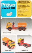 Preiser 1156 H0 Bausatz TITAN Schwerlast-Zugmaschine