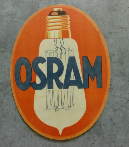 Altes osram werbeschild - altes, aus