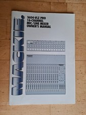 Mackie 1604-VLZ PRO Bedienungsanleitung, Owner´s Manual