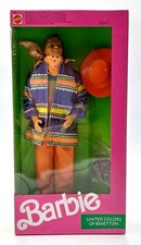 Vintage 1990 United Colors of Benetton Ken Barbie Puppe / Mattel 9406, Ovp