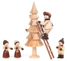 Miniatur Figuren Thiel Winterkinder Waldleute Weihnachtsfiguren Erzgebirge