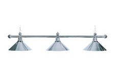 Billardlampe Lampe Leuchte ELEGANCE 3- flammig silber Ø 35cm Billardleuchte