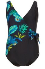 BADEANZUG schwarz-blau-grün