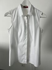 HUGO Hugo Boss Damen Bluse  ärmellos XS/S weiß