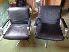 Vintage Ledersessel Wilkhahn Delta 2000, Von 1968