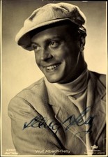 Ak Schauspieler Wolf Albach-Retty, Portrait, Mütze, Autogramm - 4106337