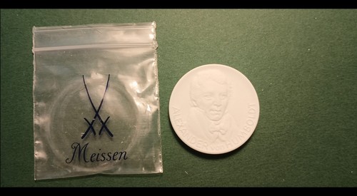 Medaille porzellan meissen - porzellan,