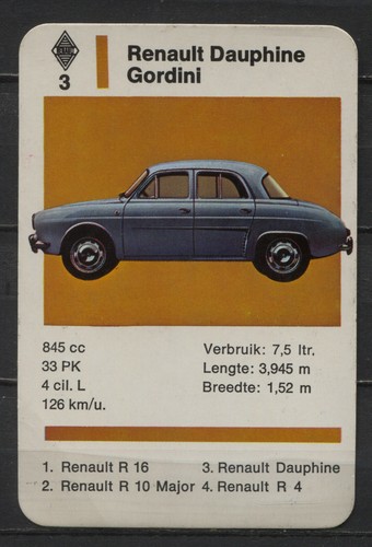Renault dauphine gordini - dauphine,