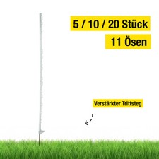 Zaunpfahl Weidezaunpfähle Kunststoffpfähle UV stabil frostsicher 136cm 20 Stück