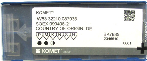 Komet wendeplatten zum - 10,