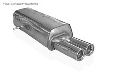  Sportauspuff Peugeot 307 Fließheck 2x76 rund mit Abs.