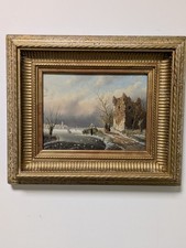 Ölgemälde Winterlandschaft