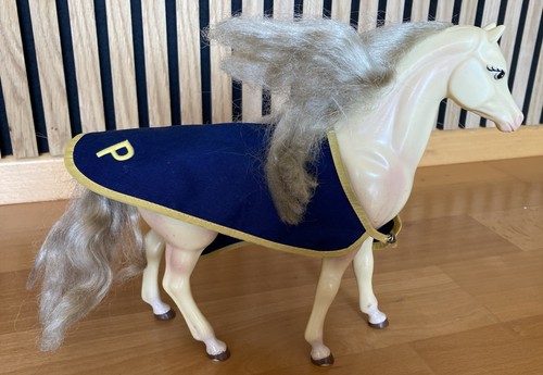 Barbie pferd blond mit - blond,