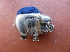 SILBER SCHWEIN NADELKISSEN -