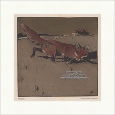 Rotröcke Jugendstil Ludwig Hohlwein Jagd München Fuchs Lauer Jäger Jugend 1141