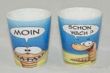 Hösti Eierbecher Moin Porzellan Ei Becher Maritim maritimes Motiv - 2er Set