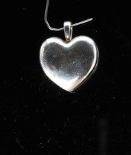 925/- Silber Anhänger/Medaillon, 2,5 cm lang,Herzform,mit Anhänger im Herz