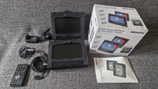 MEDION MD 82767 Portabler DVD-Player 2 x 7" LCD-Farbmonitor + Taschen Kopfstütze