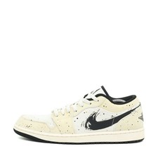 Nike Herren Air Jordan 1 Low SE Schuh Weiß/Schwarz/Cream Edition Sneaker EU 44.5