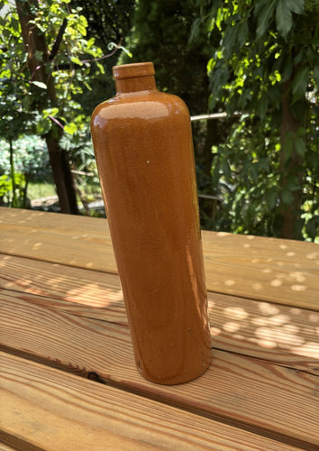 Glasierte tonflasche liter - glasierte,
