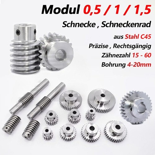 Modul 1 5 schneckenrad - modul,