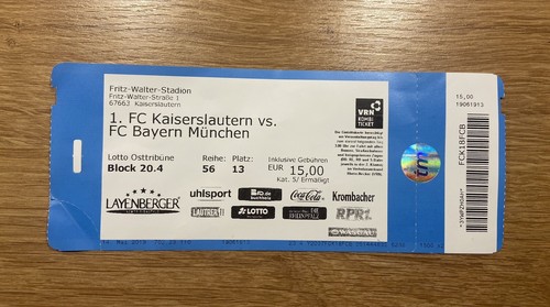 Sammler ticket test fc - sammler, 1.