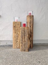 Bodenwindlicht XXL Holzlaterne